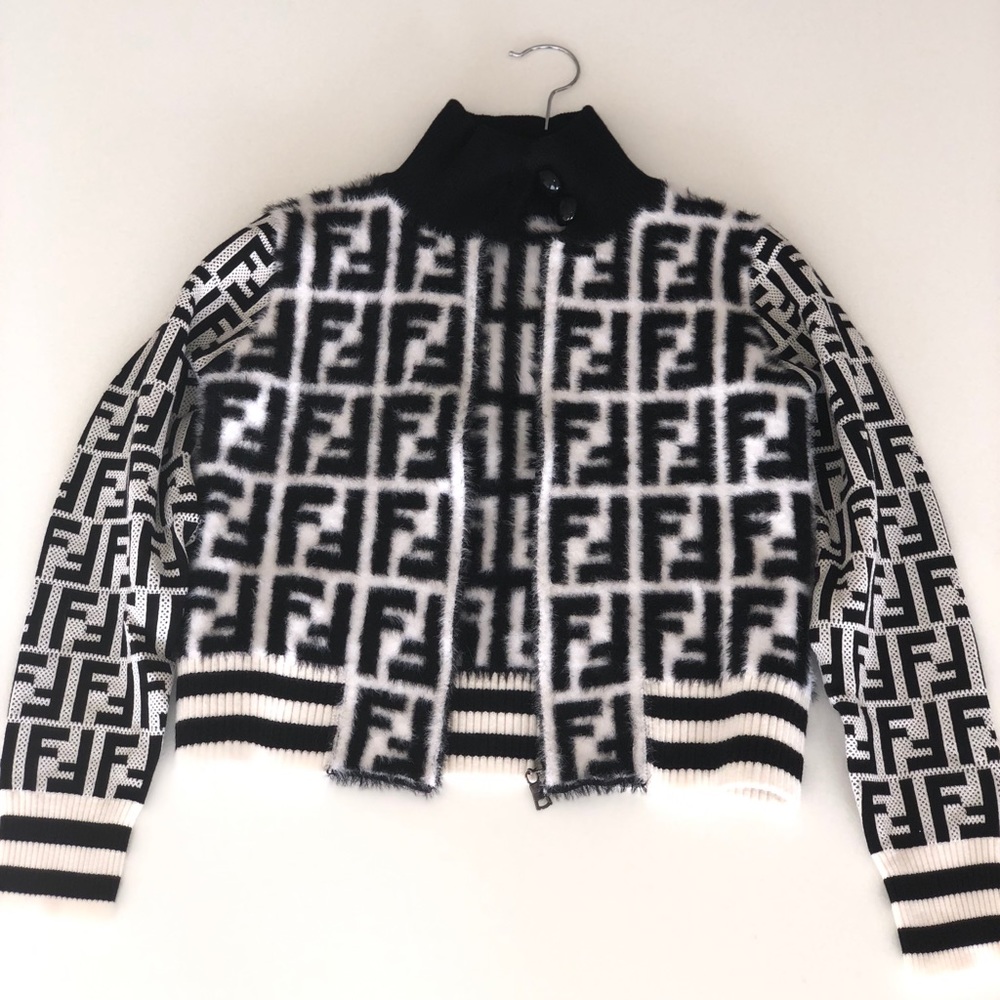 AUTHENTIC VINTAGE FENDI LOGO VARSITY JACKET
